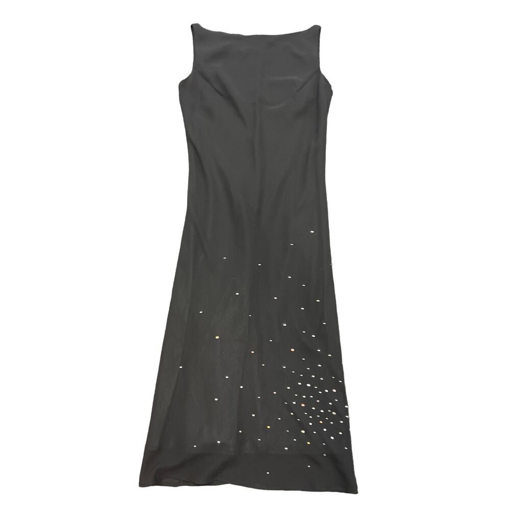 Coup De Chance Womens Black Sleeveless Boat Neck Knee Length A Line Dress Sz 38